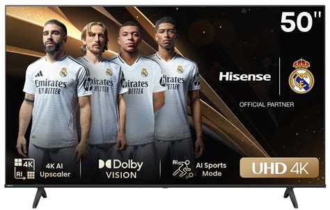 Hisense  LEDN50A6N 50inch UHD 4K,Precision Colour,Game Mode Plus,Dolby Vision,Smooth Motion ,Dolby Audio,Airplay2 &Smart Home Ready